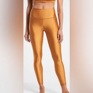 Athleta Elation Shine Tight - Gold - Size XS
